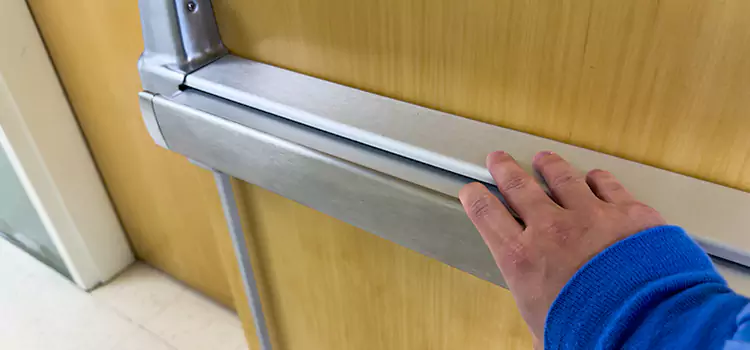 Installing a Push Bar on a Door Hollywood